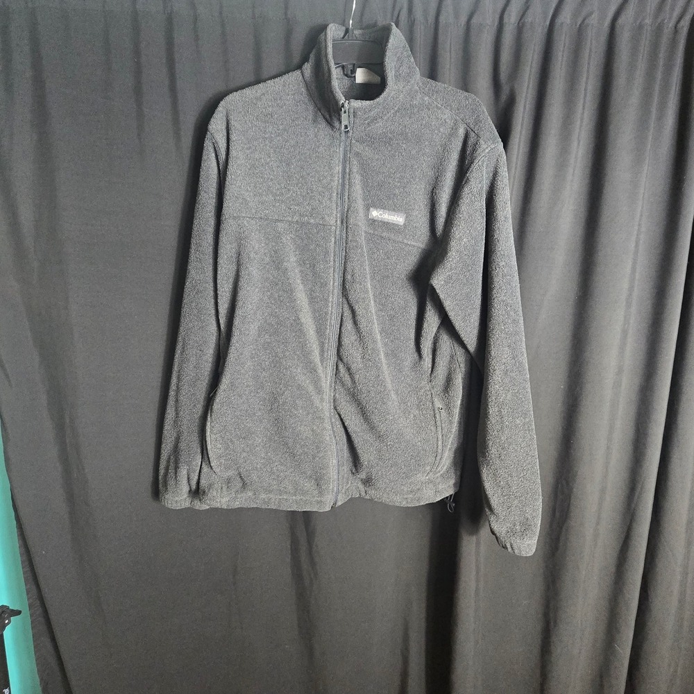 Columbia Steens Mountain Full Zip Fleece Jacket Charcoal Gray Mens WM3220